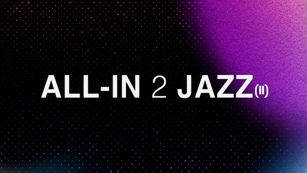 Key visual All-in 2 Jazz (II), cyklu koncertów jazzowych w Klubie 2Progi