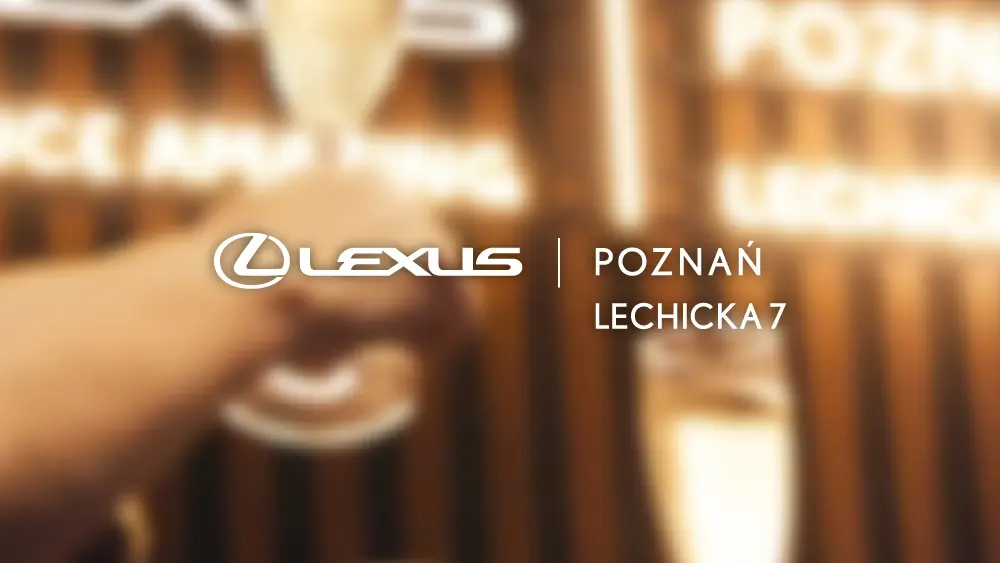 Grafika Lexus Poznań, Lechicka 7: toast kieliszkami szampana
