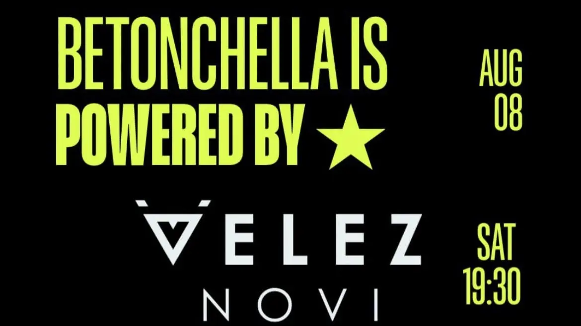 Grafika „Betonchella is powered by Velez Novi”, sobota 8 sierpnia, 19:30